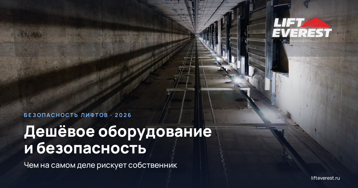 Безопасность лифта: чем рискует владелец дешёвого лифта | LiftEverest