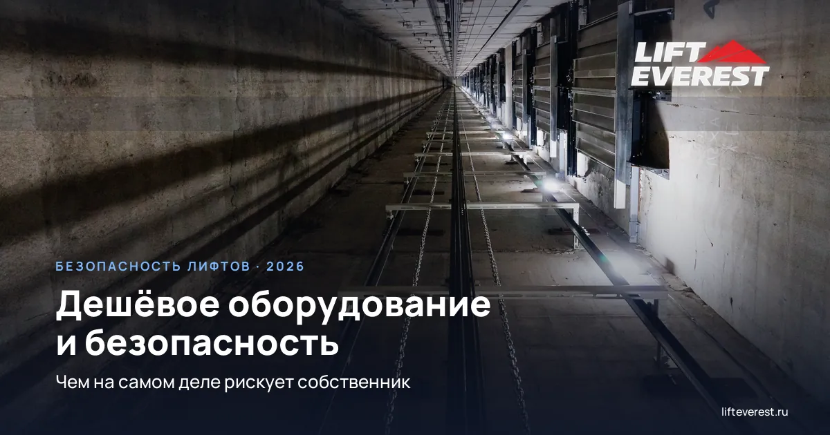 Дешёвое оборудование и безопасность лифта: чем рискует владелец