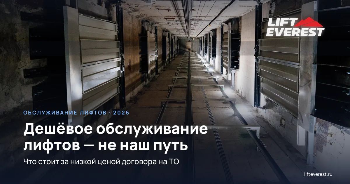 Дешёвое обслуживание лифтов: почему это не наш путь