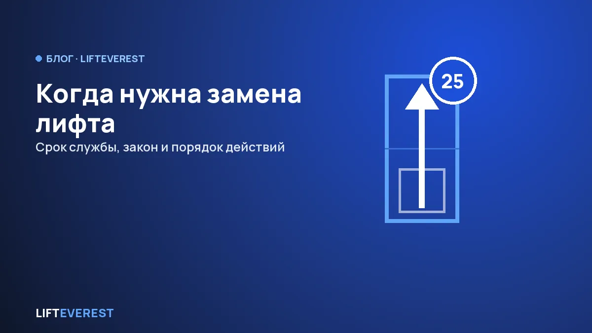 Когда нужна замена лифта: срок службы, закон и порядок действий